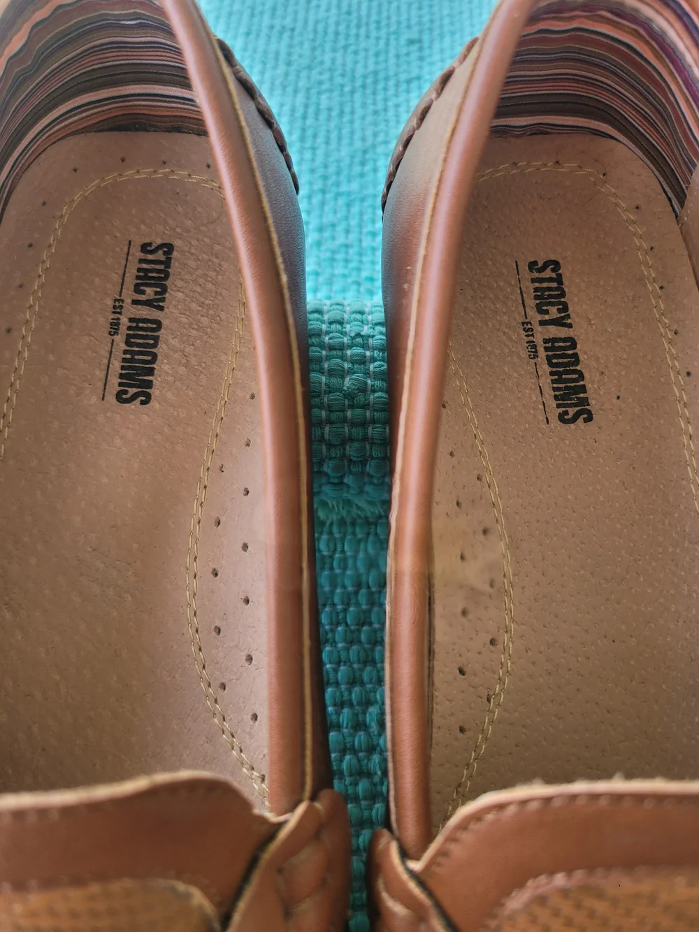 Stacy Adams Men’s Brown Leather Slip-On Loafers